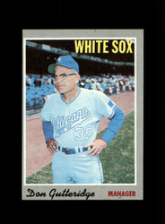 1970 DON GUTTERIDGE TOPPS #123 WHITE SOX *9374