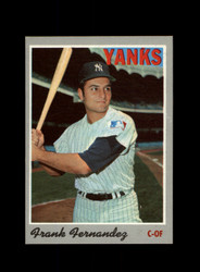 1970 FRANK FERNANDEZ TOPPS #82 YANKEES *9852