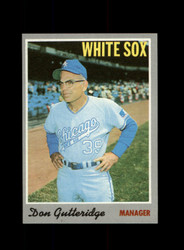 1970 DON GUTTERIDGE TOPPS #123 WHITE SOX *0281