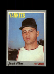 1970 JACK AKER TOPPS #43 YANKEES *R2015