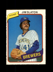 1980 JIM SLATON O-PEE-CHEE #10 BREWERS *R3287