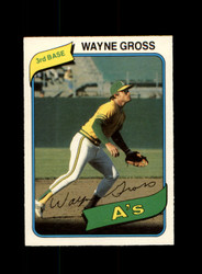 1980 WAYNE GROSS O-PEE-CHEE #189 A'S *R3393