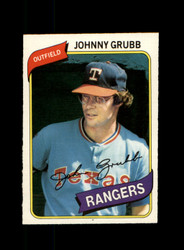 1980 JOHNNY GRUBB O-PEE-CHEE #165 RANGERS *R6780