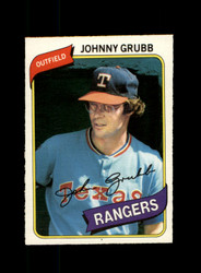 1980 JOHNNY GRUBB O-PEE-CHEE #165 RANGERS *R6783