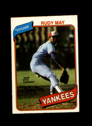 1980 RUDY MAY O-PEE-CHEE #281 YANKEES *R8665