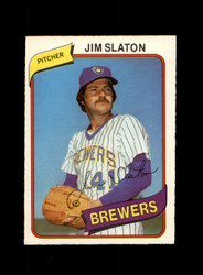 1980 JIM SLATON O-PEE-CHEE #10 BREWERS *R8716