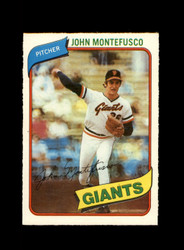 1980 JOHN MONTEFUSCO O-PEE-CHEE #109 GIANTS *R8717