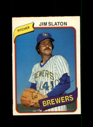 1980 JIM SLATON O-PEE-CHEE #10 BREWERS *R8827