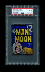 1969 MAN ON THE MOON O-PEE-CHEE WAX PACK PSA 8