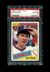 1985 KEN FORSCH O-PEE-CHEE #141 ANGELS PSA 10