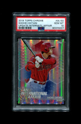 2018 SHOHEI OHTANI TOPPS CHROME INTERNATIONAL AFFAIR ANGELS PSA 10