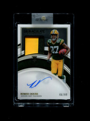 2022 ROMEO DOUBS IMMACULATE RPA /99 PACKERS 2 COLOR PATCH *R7009