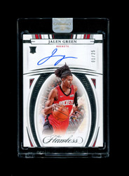 2021 JALEN GREEN FLAWLESS /25 ROOKIE AUTO ROCKETS *3338