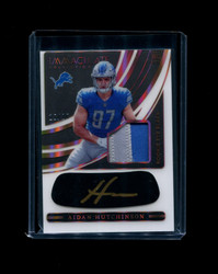 2022 AIDAN HUTCHINSON IMMACULATE /25 ROOKIE EYE BLACK LIONS AUTO *R7020