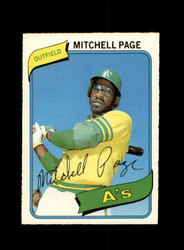 1980 MITCHELL PAGE O-PEE-CHEE #307 A'S *R8864