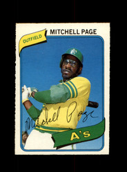 1980 MITCHELL PAGE O-PEE-CHEE #307 A'S *R8865