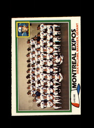 1981 MONTREAL EXPOS O-PEE-CHEE #268 EXPOS TEAM CARD *R8904