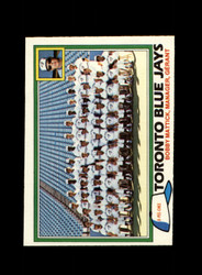 1981 TORONTO BLUE JAYS O-PEE-CHEE #331 BLUE JAYS TEAM CARD *R8911