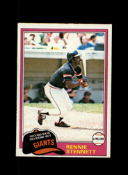 1981 RENNIE STENNETT O-PEE-CHEE #257 GIANTS GRAY BACK *R8942