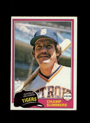 1981 CHAMP SUMMERS O-PEE-CHEE #27 TIGERS GRAY BACK *R8951