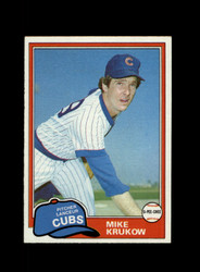 1981 MIKE KRUKOW O-PEE-CHEE #176 CUBS GRAY BACK *R8952