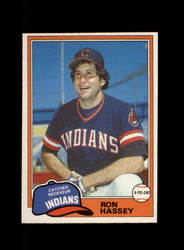 1981 RON HASSEY O-PEE-CHEE #187 INDIANS *R8955