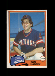 1981 RON HASSEY O-PEE-CHEE #187 INDIANS *R8956