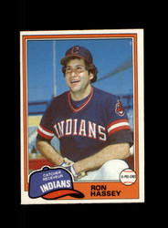 1981 RON HASSEY O-PEE-CHEE #187 INDIANS *R8959