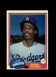 1981 DERREL THOMAS O-PEE-CHEE #211 DODGERS *R9000