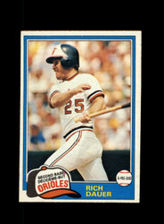 1981 RICH DAUER O-PEE-CHEE #314 ORIOLES *R9006