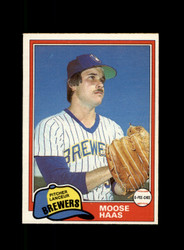 1981 MOOSE HAAS O-PEE-CHEE #327 BREWERS *R9025