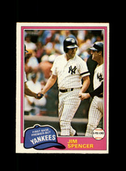 1981 JIM SPENCER O-PEE-CHEE #209 YANKEES *R9031