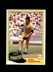 1981 DON ROBINSON O-PEE-CHEE #168 PIRATES *R9036