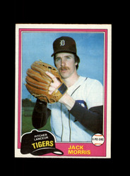 1981 JACK MORRIS O-PEE-CHEE #284 TIGERS *R9047