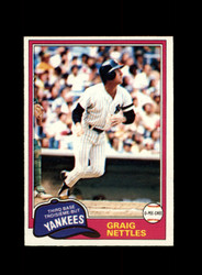 1981 GRAIG NETTLES O-PEE-CHEE #365 YANKEES *R9065