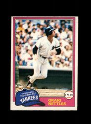 1981 GRAIG NETTLES O-PEE-CHEE #365 YANKEES *R9067