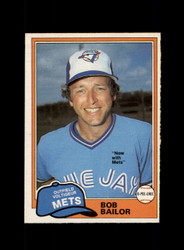 1981 BOB BAILOR O-PEE-CHEE #297 METS *R9085