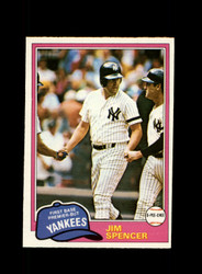 1981 JIM SPENCER O-PEE-CHEE #209 YANKEES *R9090