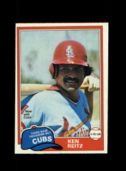 1981 KEN REITZ O-PEE-CHEE #316 CUBS *R9105