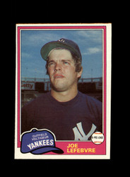 1981 JOE LEFEBVRE O-PEE-CHEE #88 YANKEES *R9114