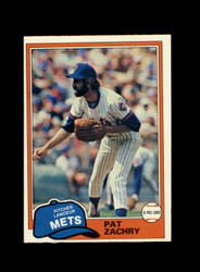 1981 PAT ZACHRY O-PEE-CHEE #224 METS *R9121