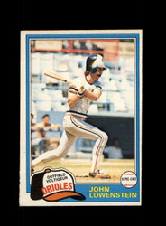 1981 JOHN LOWENSTEIN O-PEE-CHEE #199 ORIOLES *R9150