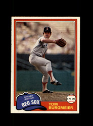 1981 TOM BURGMEIER O-PEE-CHEE #320 RED SOX *R9151