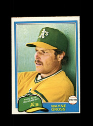 1981 WAYNE GROSS O-PEE-CHEE #86 A'S *R9162