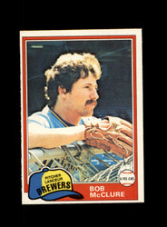 1981 BOB MCCLURE O-PEE-CHEE #156 BREWERS GRAY BACK *R9165