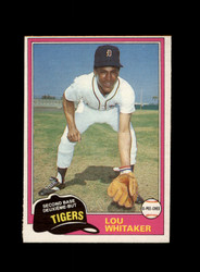 1981 LOU WHITAKER O-PEE-CHEE #234 TIGERS *R9182