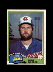 1981 GENE GARBER O-PEE-CHEE #307 BRAVES *R9196