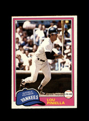 1981 LOU PINIELLA O-PEE-CHEE #306 YANKEES *R9197