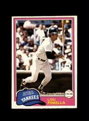 1981 LOU PINIELLA O-PEE-CHEE #306 YANKEES *R9198