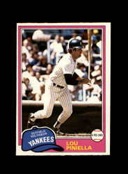 1981 LOU PINIELLA O-PEE-CHEE #306 YANKEES *R9200